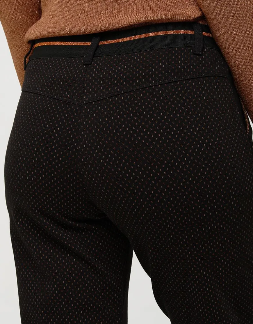 Pantalon noir motifs 7/8e