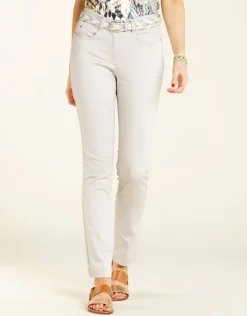 Pantalon stretch gris