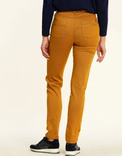 Pantalon stretch ocre