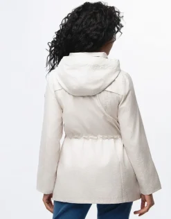 Parka beige nacré