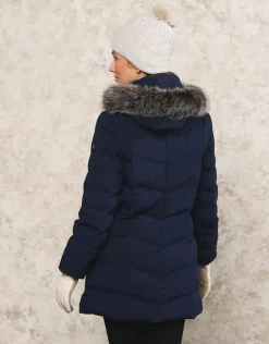 Parka bleue encre