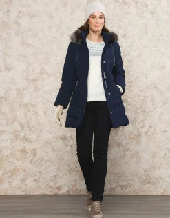 Parka bleue encre