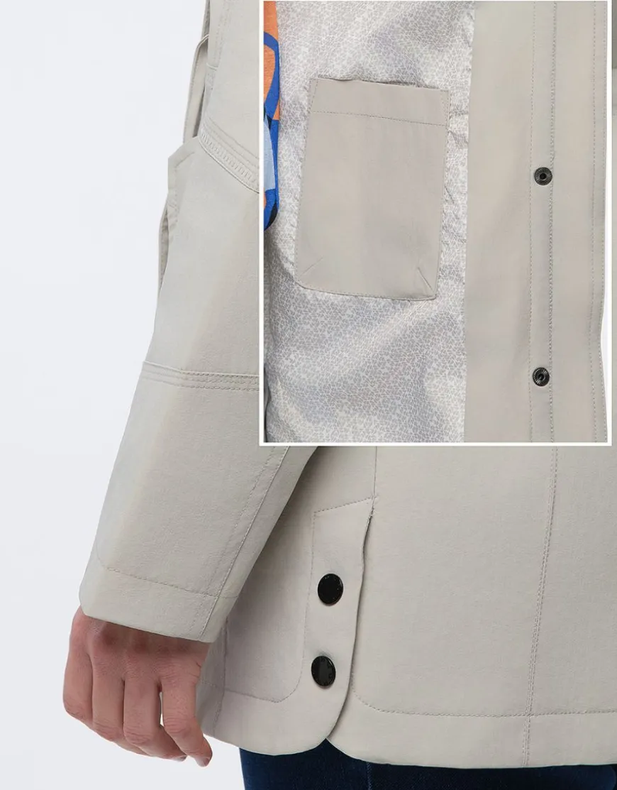 Parka gris clair