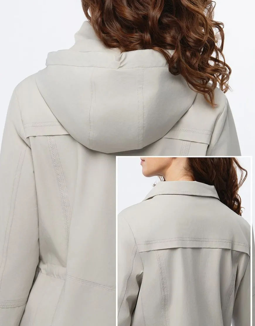 Parka gris clair