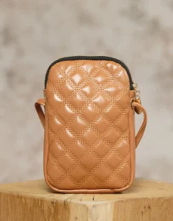Pochette bandoulière brun