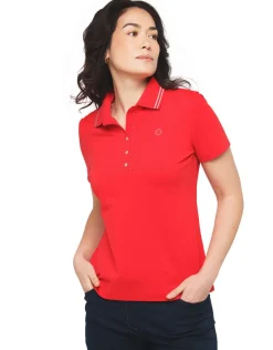 Polo rouge coton