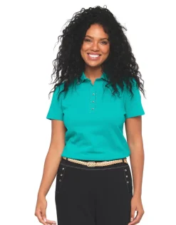 Polo vert coton