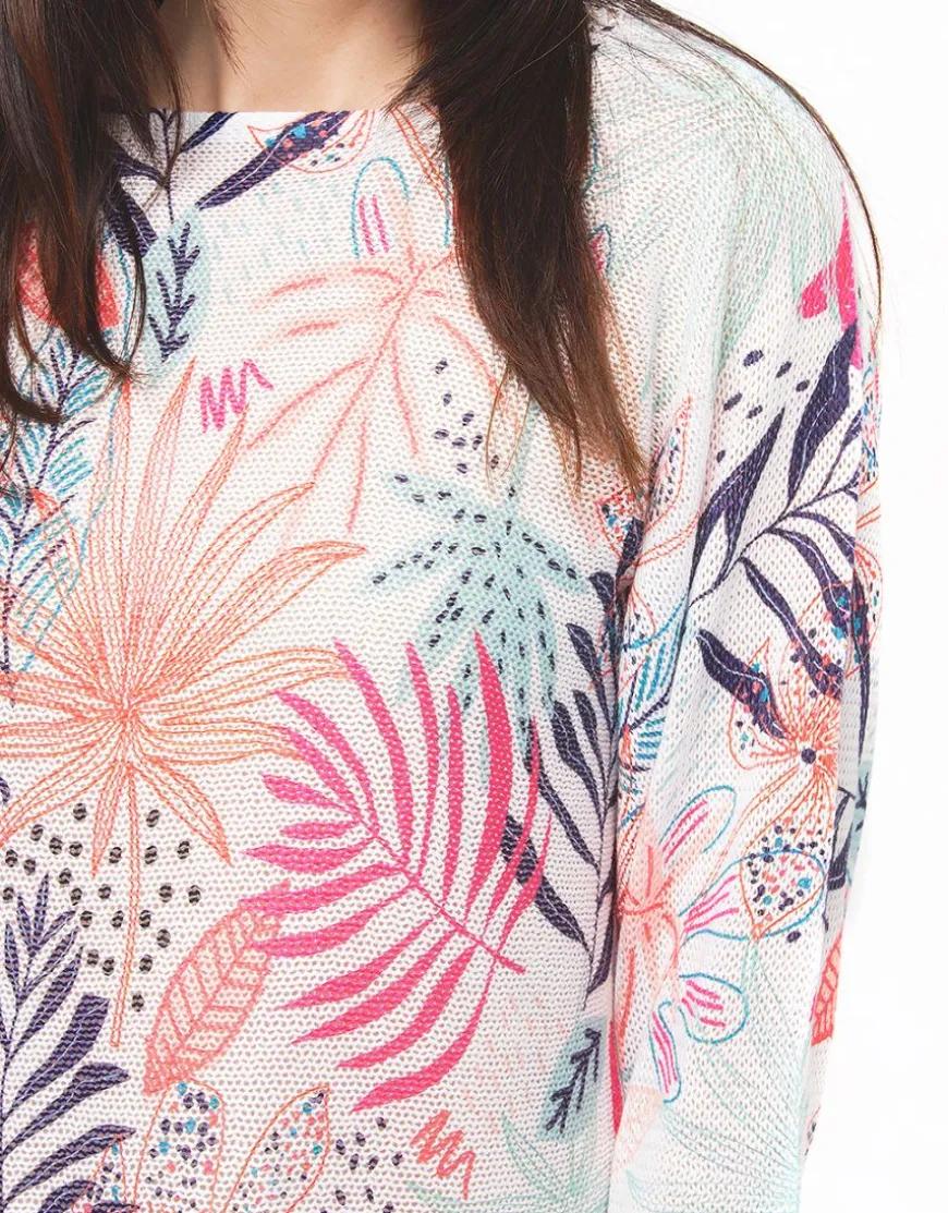 Pull ajouré écru