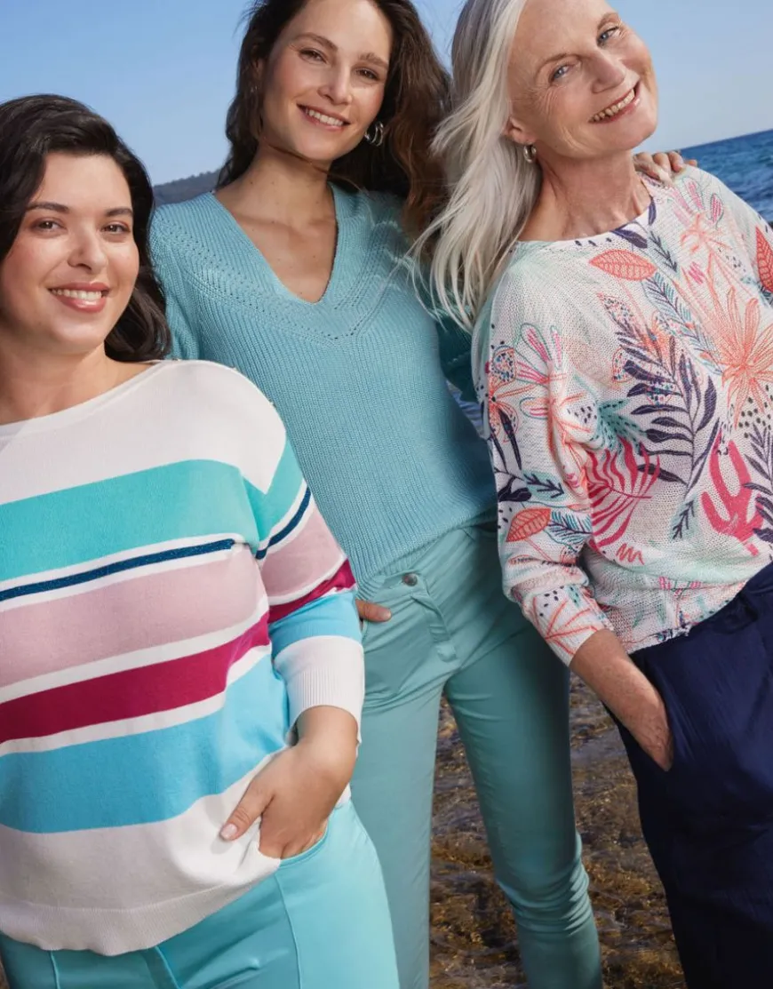 Pull ajouré écru