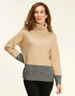 Pull ample col roulé