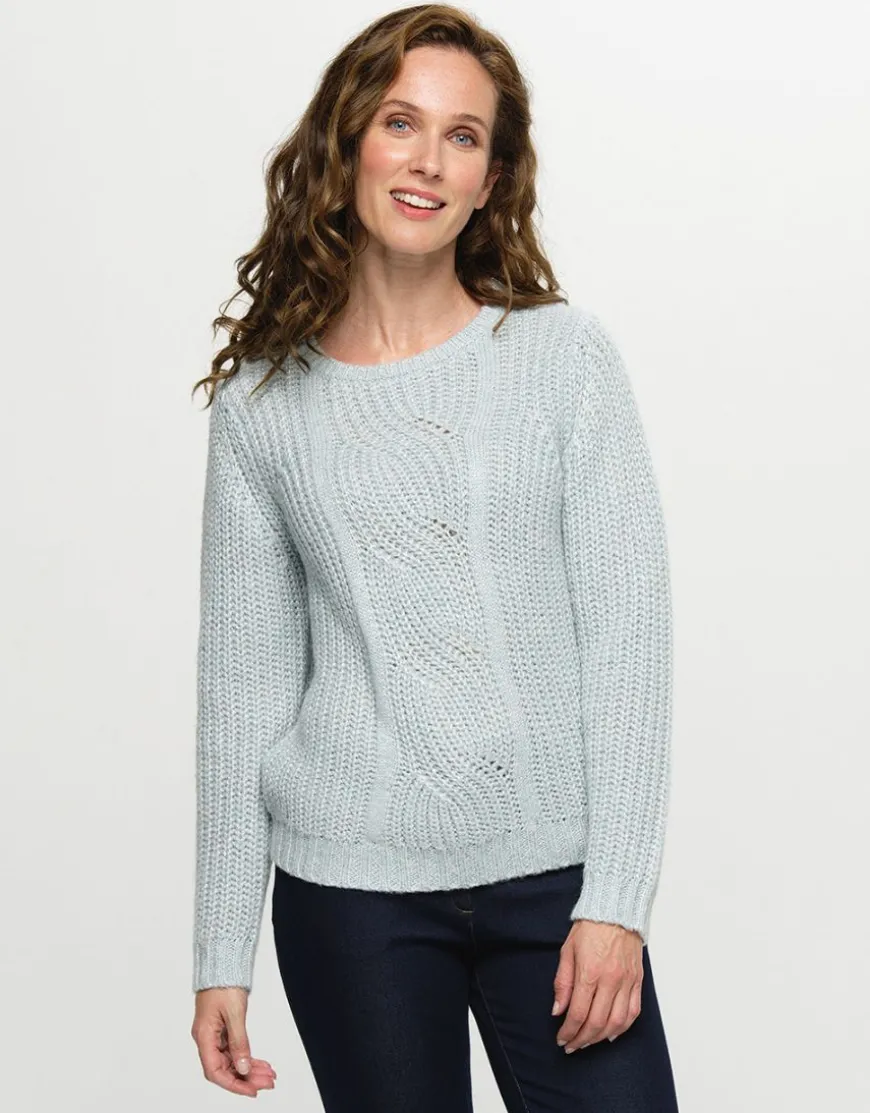 Pull bleu douillet
