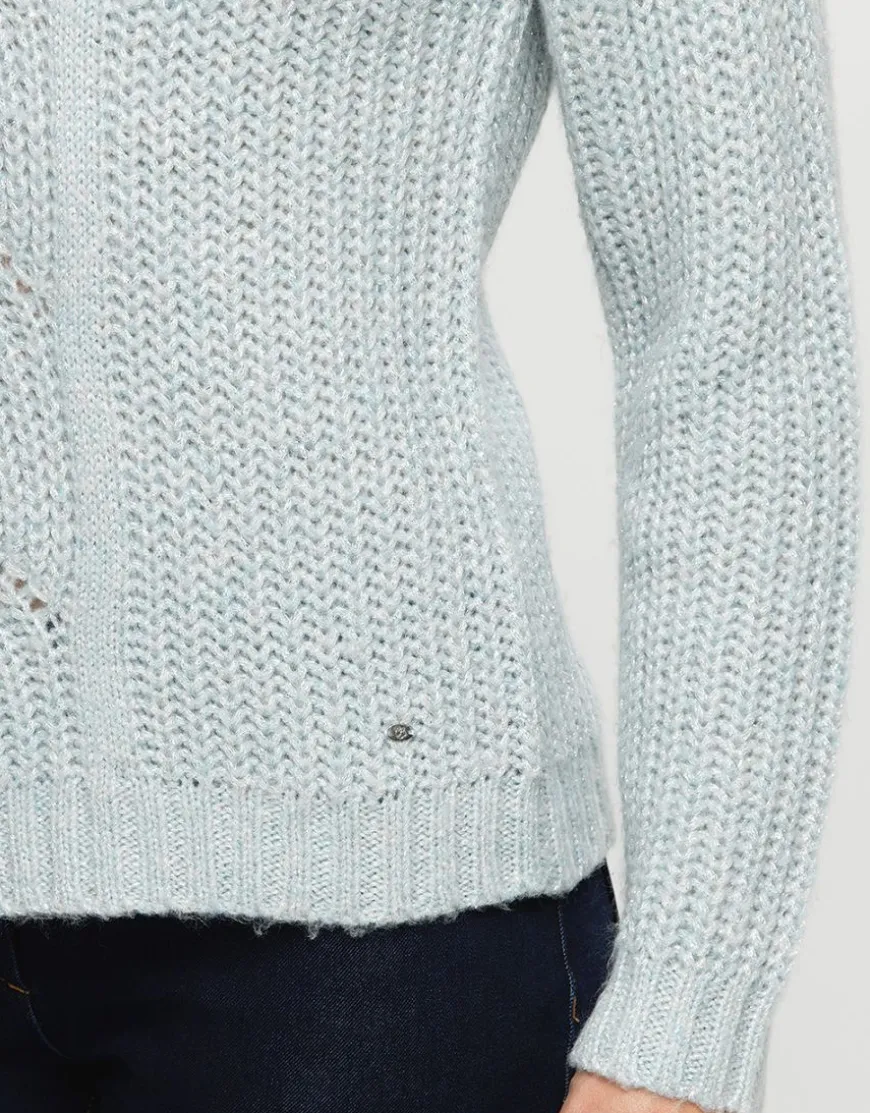 Pull bleu douillet