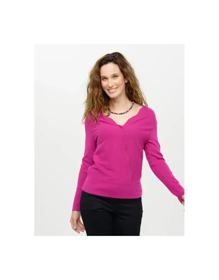 Pull cache coeur rose