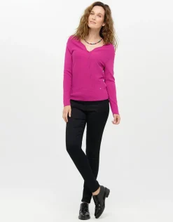 Pull cache coeur rose