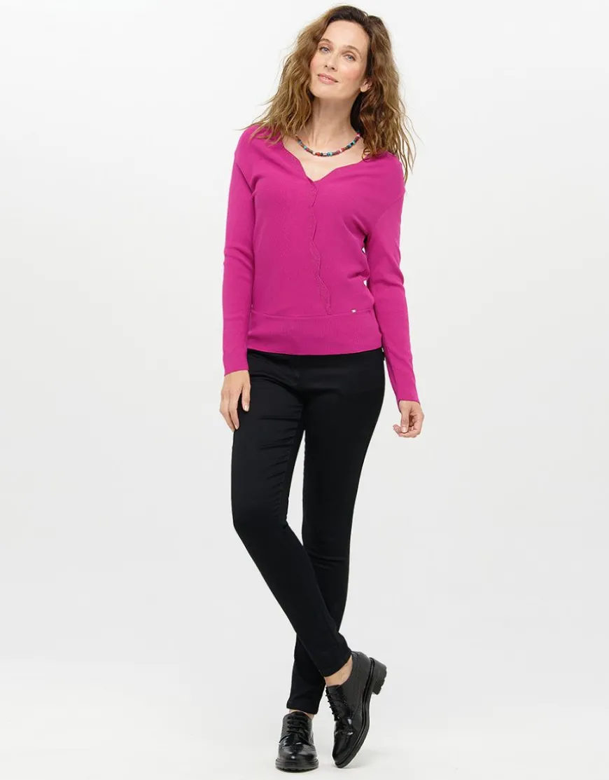 Pull cache coeur rose