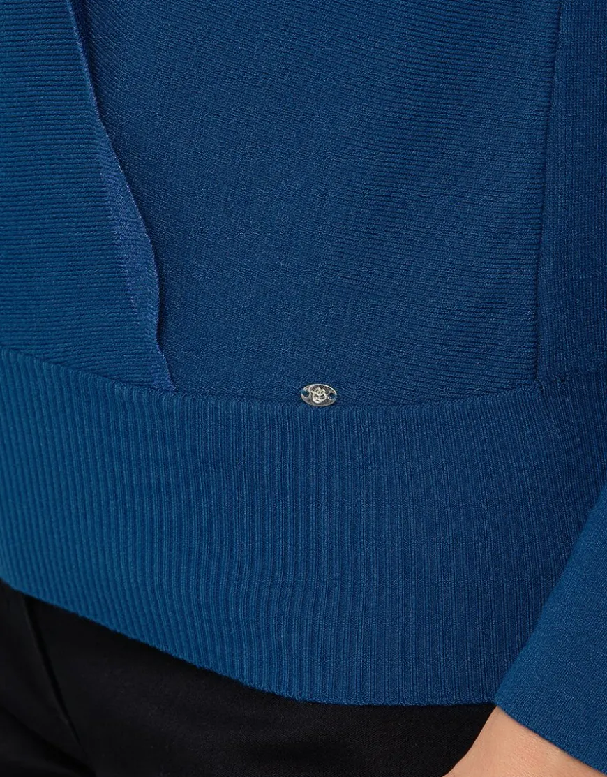 Pull cache-coeur bleu