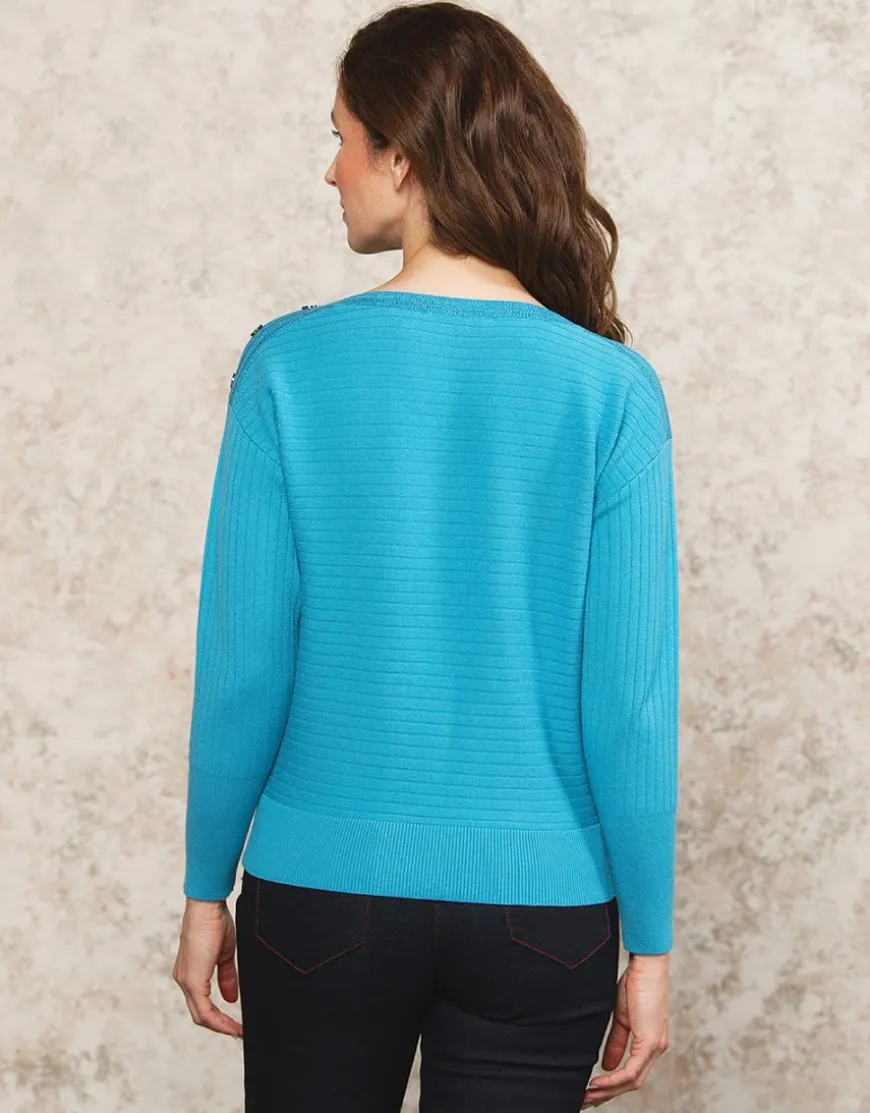 Pull col bateau bleu