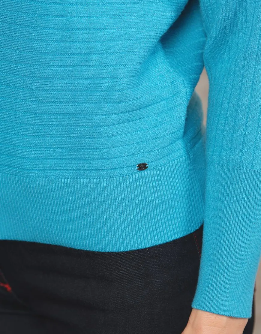 Pull col bateau bleu