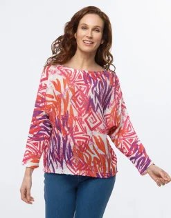 Pull fin motif rose