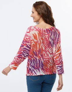 Pull fin motif rose