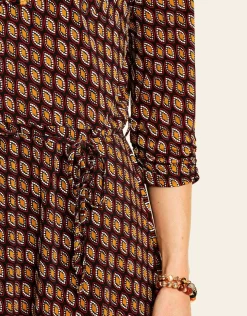 Robe bordeaux doré