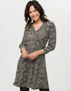 Robe cache-coeur floral