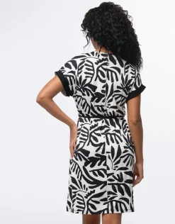Robe chic motif noir
