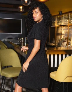 Robe chic noir argent