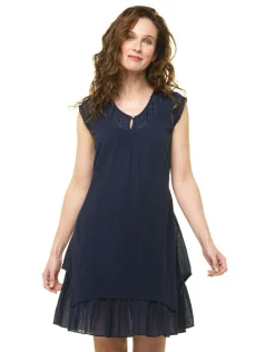 Robe coton marine