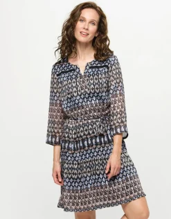 Robe droite imprimée