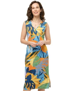 Robe droite jaune