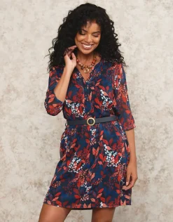 Robe fluide imprimée