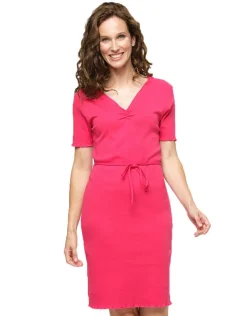 Robe fuchsia 100% coton