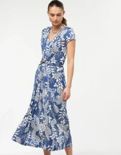 Robe longue bleue