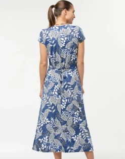 Robe longue bleue