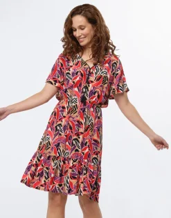 Robe motif rouge
