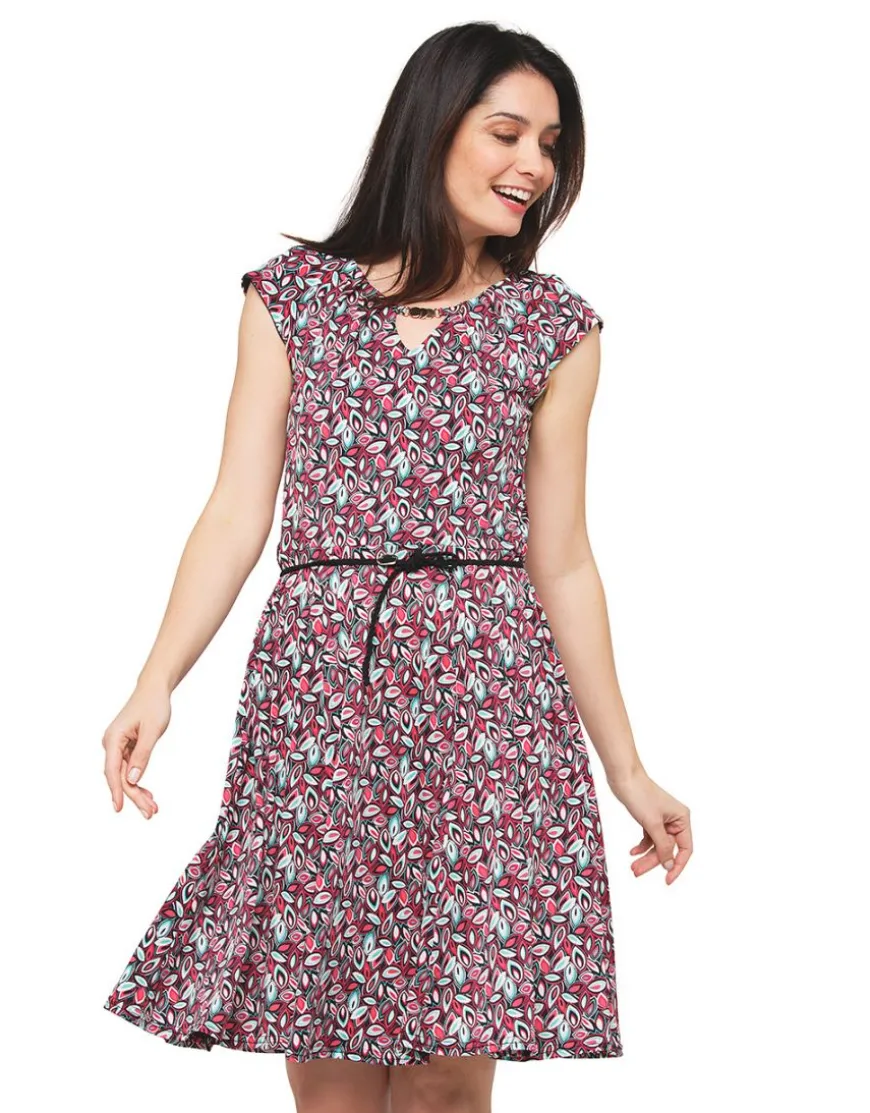 Robe rose imprimée