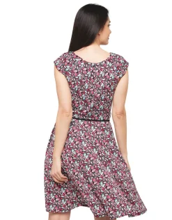 Robe rose imprimée