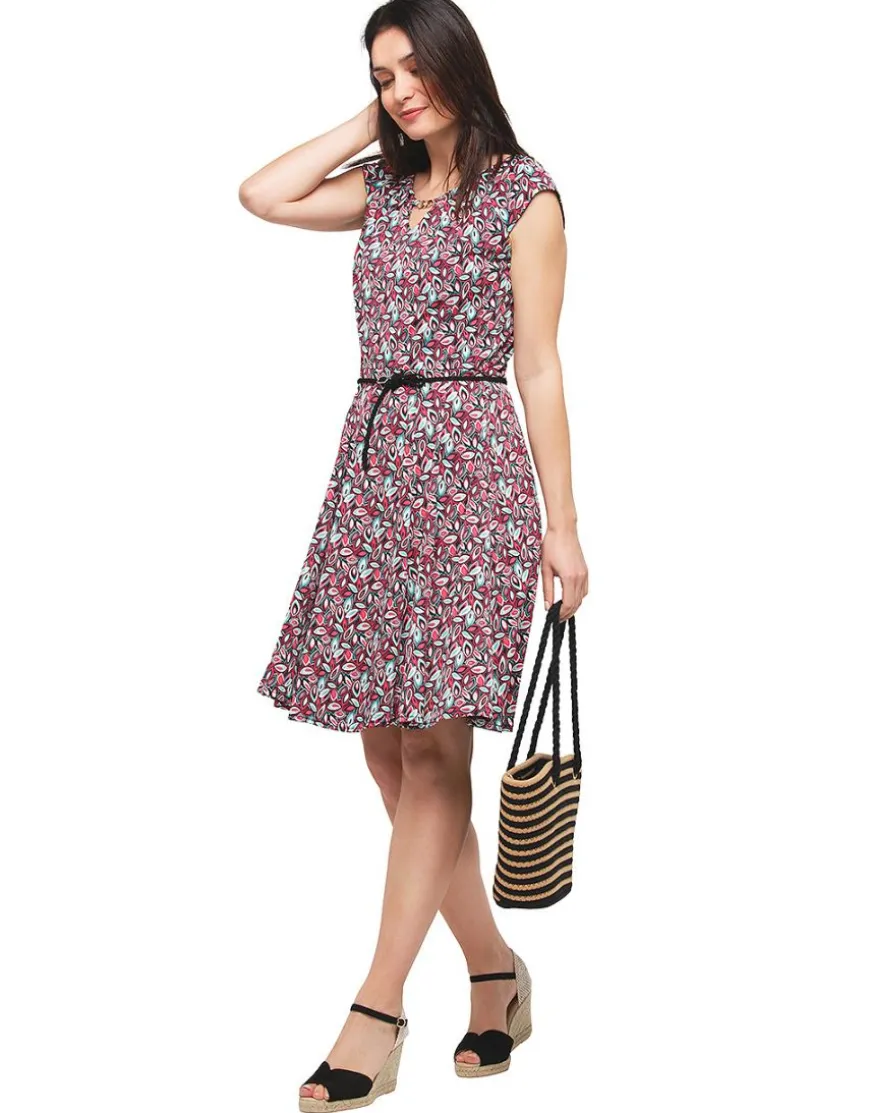 Robe rose imprimée
