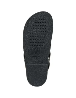 Sandale plate cuir argent GEOX