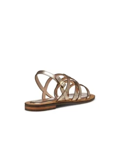 Sandale plate cuir or GEOX