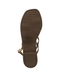 Sandale plate cuir or GEOX