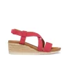 Sandales compensées rouge GEOX