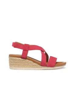 Sandales compensées rouge GEOX