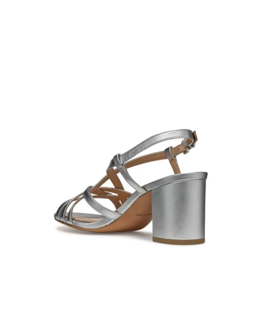 Sandales talon argent GEOX