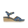 Sandales talon cuir bleu GEOX