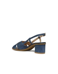Sandales talon cuir bleu GEOX