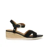Sandales talon cuir noir GEOX
