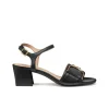 Sandales talon cuir noir GEOX