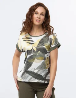 T-shirt bi-matière motif